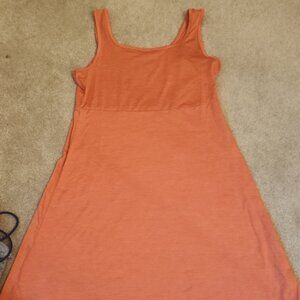 Sleeveless Orange Dress